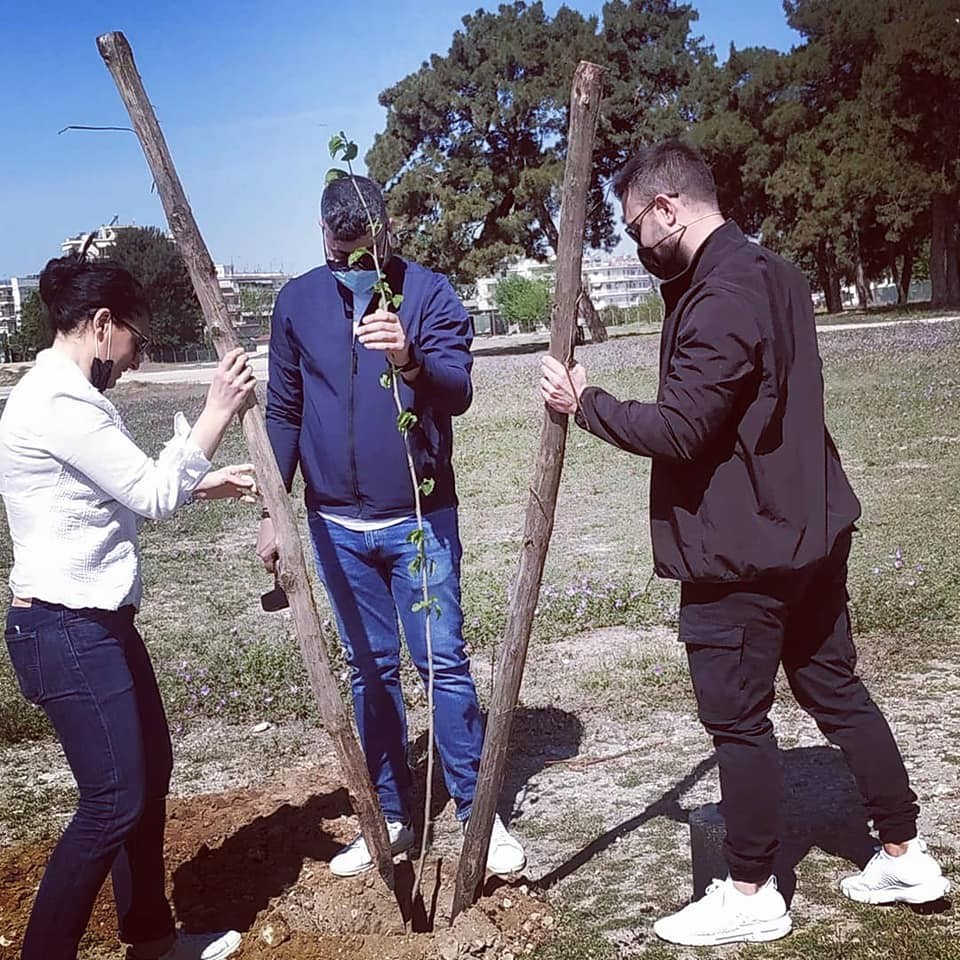 Tree-planting initiative in the Municipality of Ampelokipi, Thessaloniki, Greece